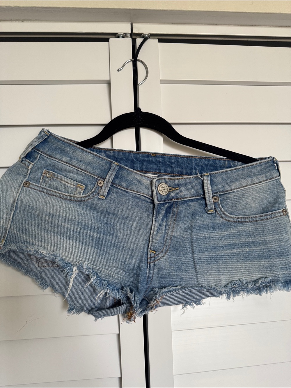 Time and Tru Light Blue Distressed Denim Cutoff Shorts